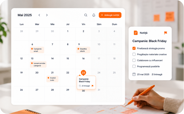 Notes in calendar